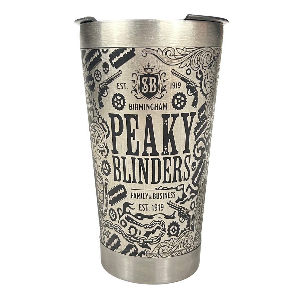 Copo Térmico Peaky Blinders | Gravação a Laser 360° Permanente | 475ml | Presente Exclusivo