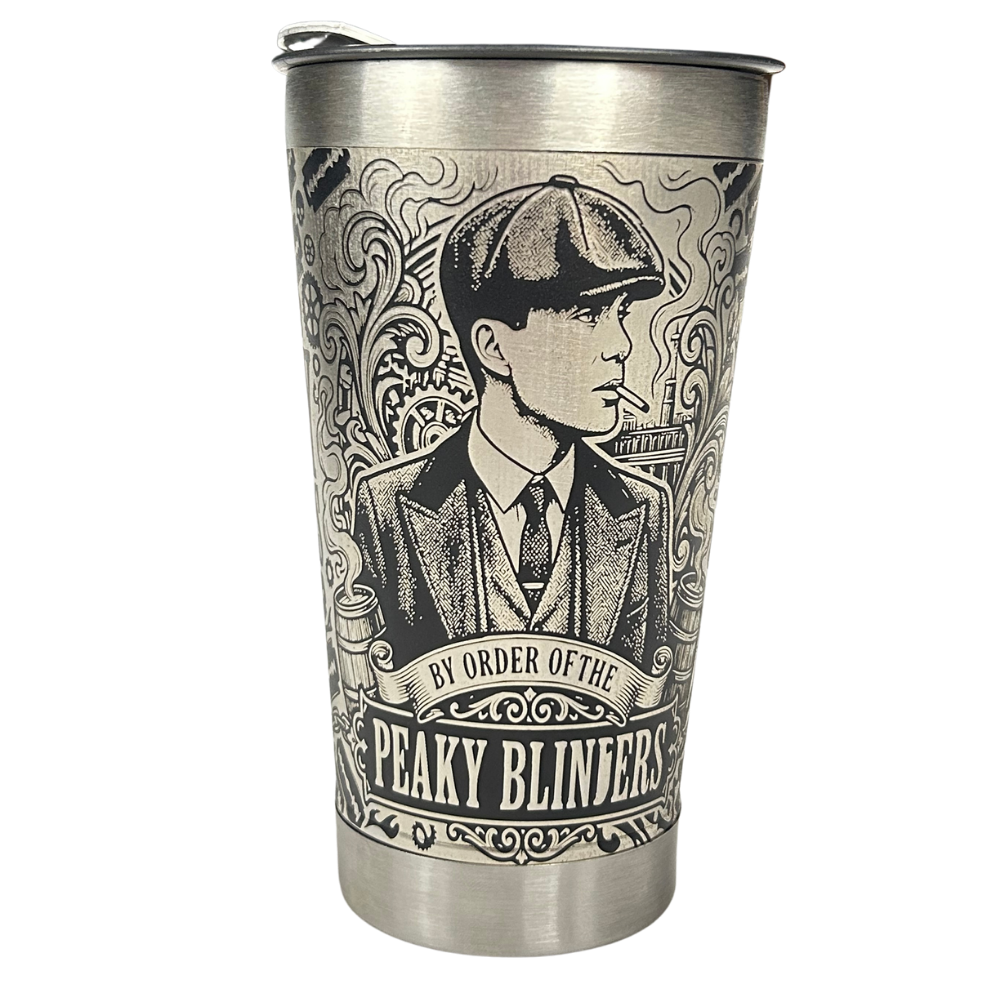 Copo Térmico Peaky Blinders | Gravação a Laser 360° Permanente | 475ml | Presente Exclusivo