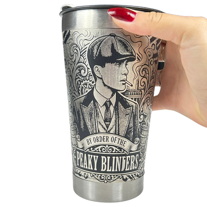 Copo Térmico Peaky Blinders | Gravação a Laser 360° Permanente | 475ml | Presente Exclusivo