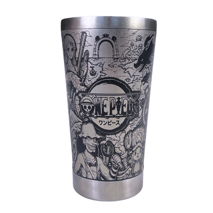 Copo Térmico One Piece | Gravação a Laser 360° Permanente | 475ml | Presente para Fãs de Anime