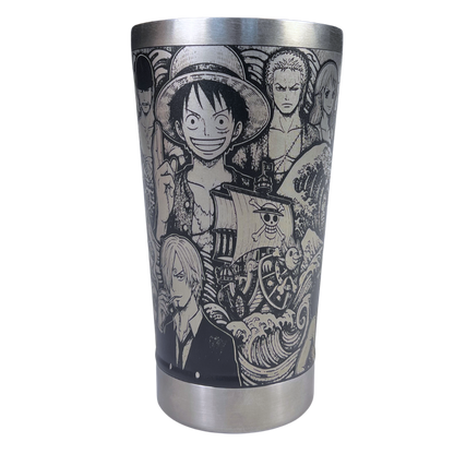 Copo Térmico One Piece | Gravação a Laser 360° Permanente | 475ml | Presente para Fãs de Anime