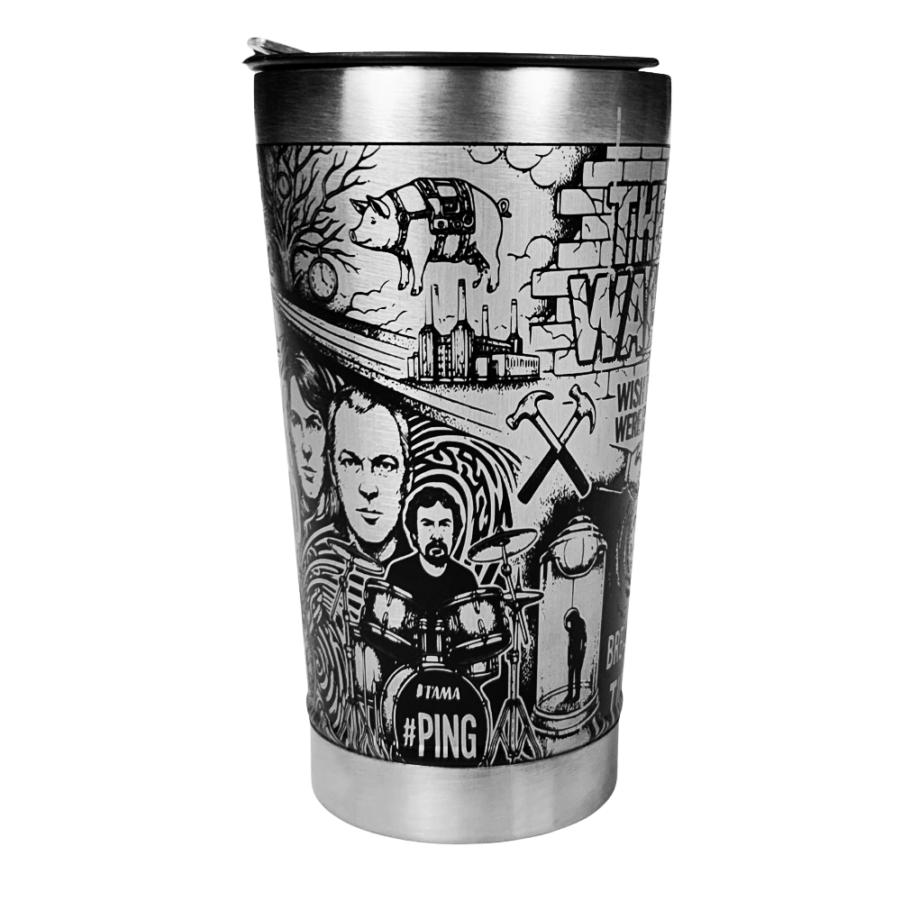 Copo Térmico Pink Floyd | Gravação a Laser 360° Permanente | 475ml | Presente para Fãs de Rock