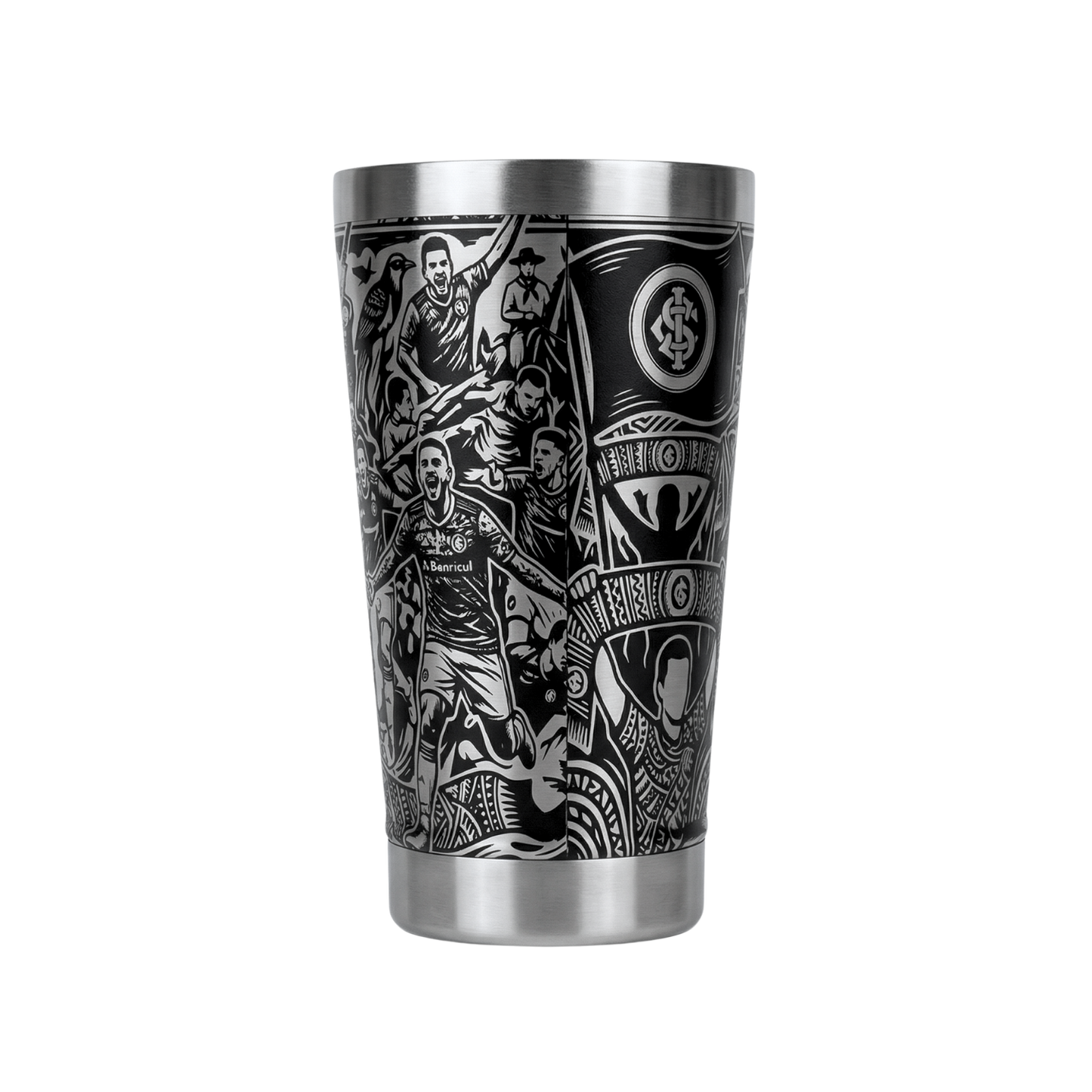 Copo Térmico Sport Club Internacional | Gravação a Laser 360° Full Cover | 475ml | Presente para Colorados