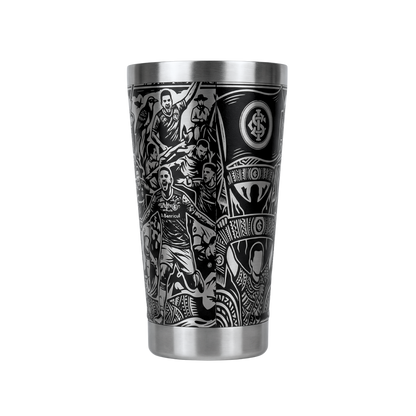 Copo Térmico Sport Club Internacional | Gravação a Laser 360° Full Cover | 475ml | Presente para Colorados