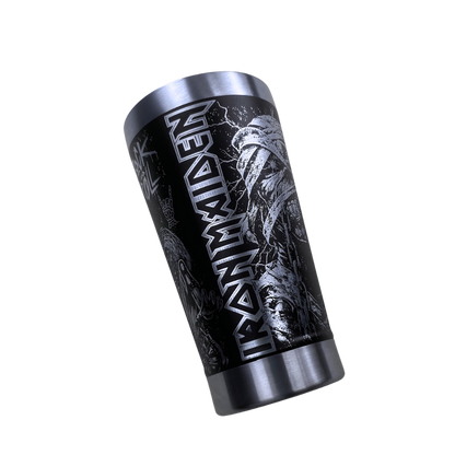 Copo Térmico Iron Maiden | Gravação a Laser 360° Permanente | 475ml | Presente para Fãs de Metal