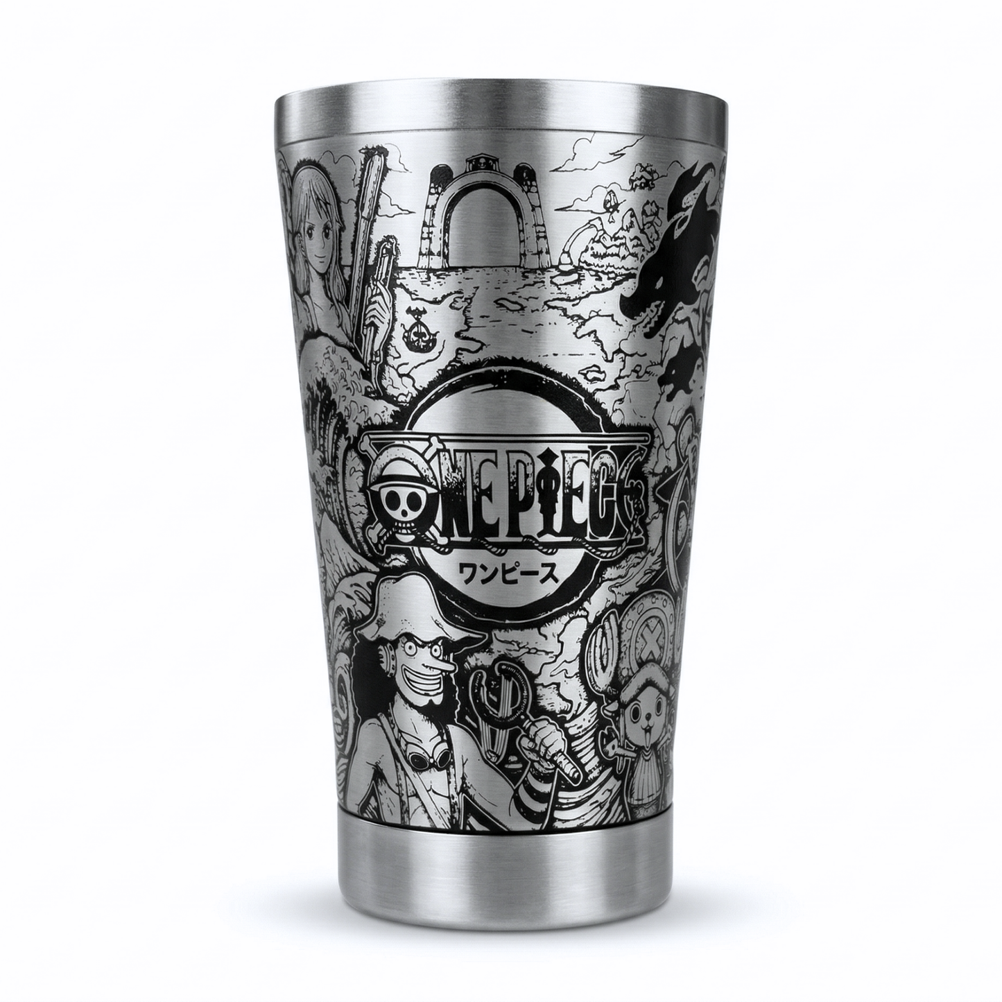 Copo Térmico One Piece | Gravação a Laser 360° Permanente | 475ml | Presente para Fãs de Anime