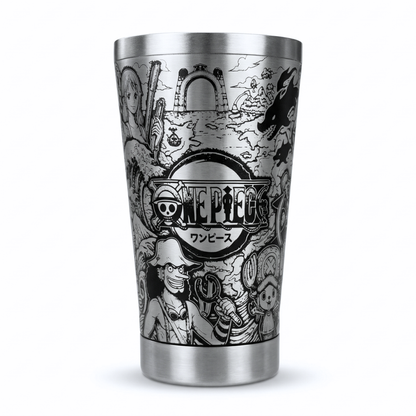 Copo Térmico One Piece | Gravação a Laser 360° Permanente | 475ml | Presente para Fãs de Anime