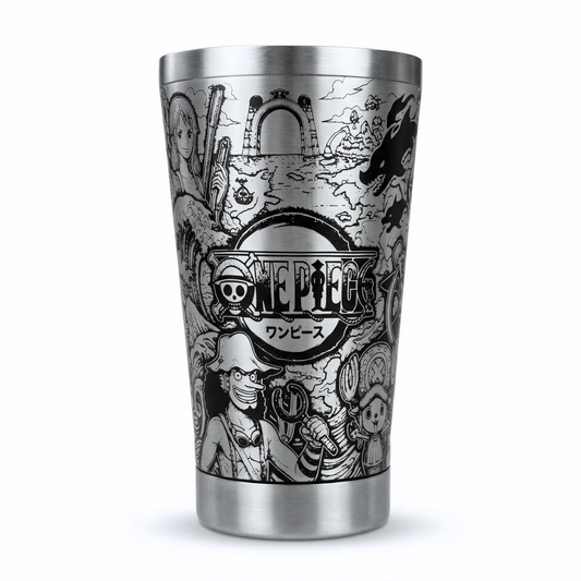 Copo Térmico One Piece | Gravação a Laser 360° Permanente | 475ml | Presente para Fãs de Anime
