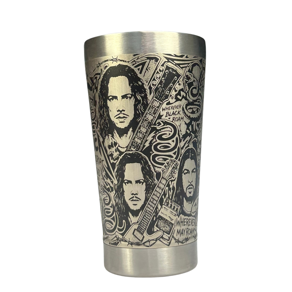 Copo Térmico Metallica | Gravação a Laser 360° Permanente | 475ml | Presente para Fãs de Rock