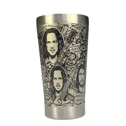Copo Térmico Metallica | Gravação a Laser 360° Permanente | 475ml | Presente para Fãs de Rock