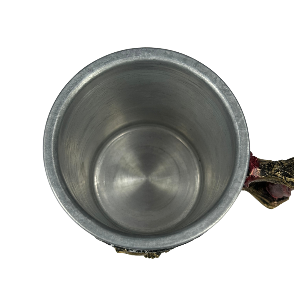 Caneca 3D Iron Maiden | Eddie Esqueleto | Alça Espada | 500ml | Aço Inox | Rock Legends
