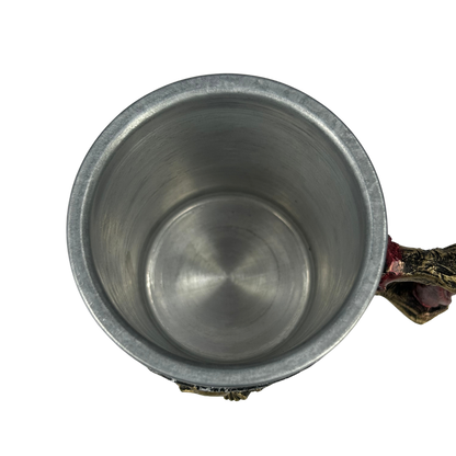 Caneca 3D Iron Maiden | Eddie Esqueleto | Alça Espada | 500ml | Aço Inox | Rock Legends