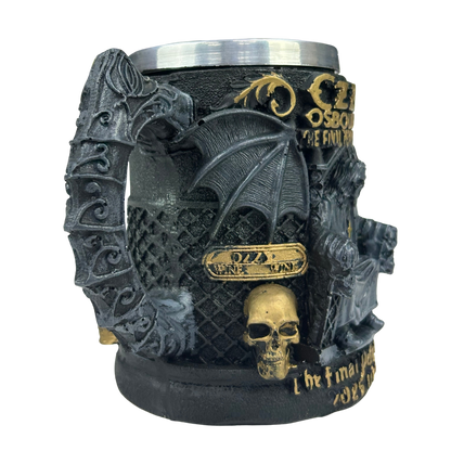 Caneca 3D Ozzy Osbourne | The Final Performance | Asas Morcego | 250ml | Aço Inox
