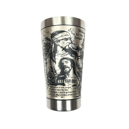Copo Térmico Guns N' Roses | Gravação a Laser 360° Permanente | 475ml | Presente para Fãs de Rock