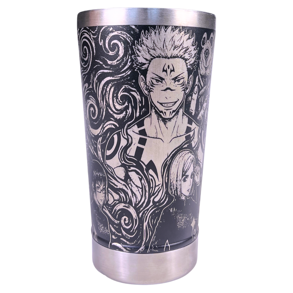 Copo Térmico Jujutsu Kaisen | Gravação a Laser 360° Full Cover | 475ml | Presente para Fãs de Anime