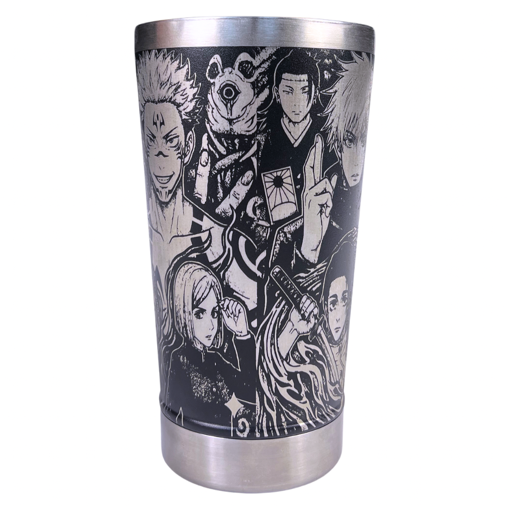 Copo Térmico Jujutsu Kaisen | Gravação a Laser 360° Full Cover | 475ml | Presente para Fãs de Anime