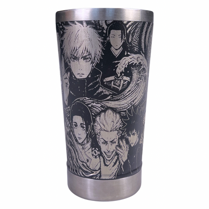 Copo Térmico Jujutsu Kaisen | Gravação a Laser 360° Full Cover | 475ml | Presente para Fãs de Anime
