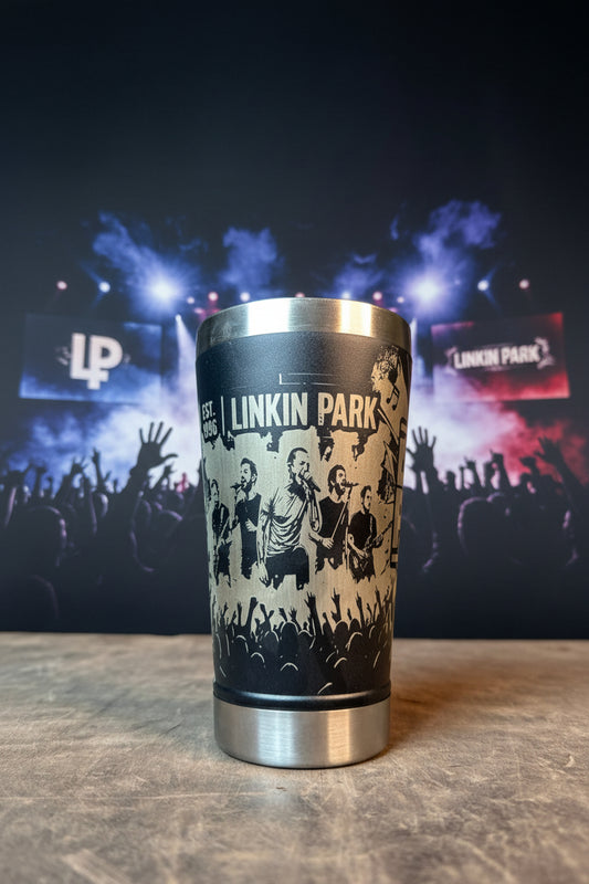 Copo Térmico Linkin Park | Gravação a Laser 360° Permanente | 475ml | Presente para Fãs de Rock