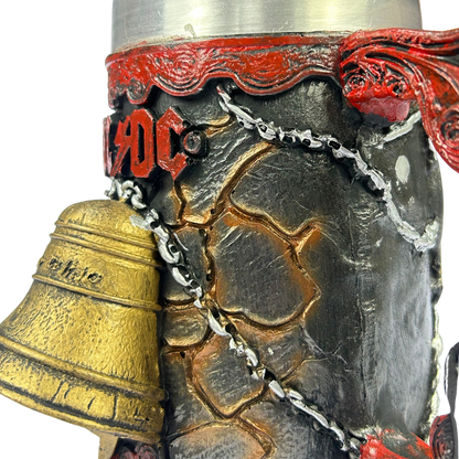 Caneca AC/DC 3D | Sino Hell's Bell | Logo em Relevo | Interior Aço Inox | Presente Rock