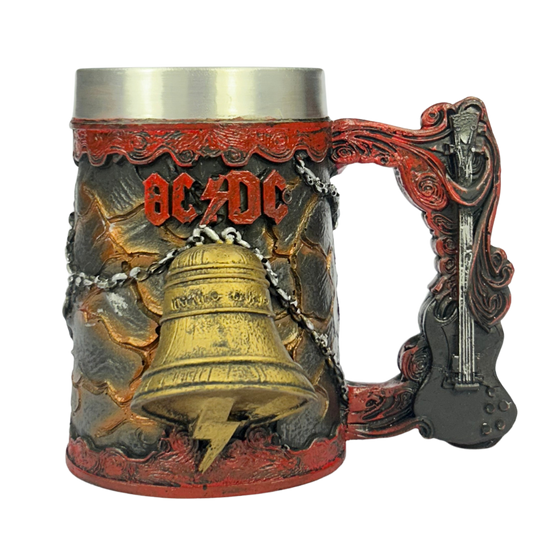 Caneca AC/DC 3D | Sino Hell's Bell | Logo em Relevo | Interior Aço Inox | Presente Rock