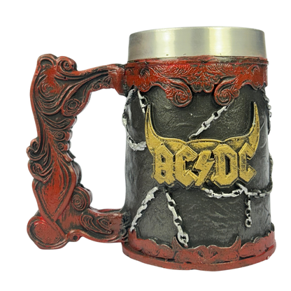 Caneca AC/DC 3D | Sino Hell's Bell | Logo em Relevo | Interior Aço Inox | Presente Rock