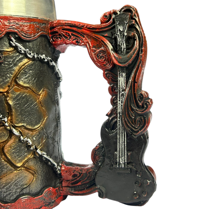 Caneca AC/DC 3D | Sino Hell's Bell | Logo em Relevo | Interior Aço Inox | Presente Rock