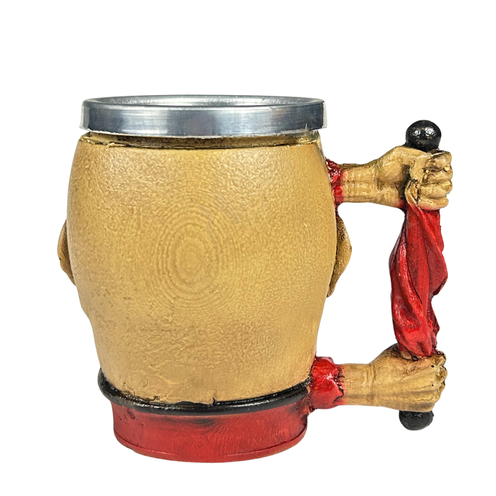 Caneca Artesanal Caveira Rock | Peça Única | Design Dark | Presente para Fãs de Rock