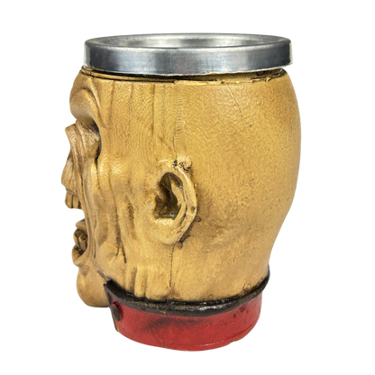 Caneca Artesanal Caveira Rock | Peça Única | Design Dark | Presente para Fãs de Rock