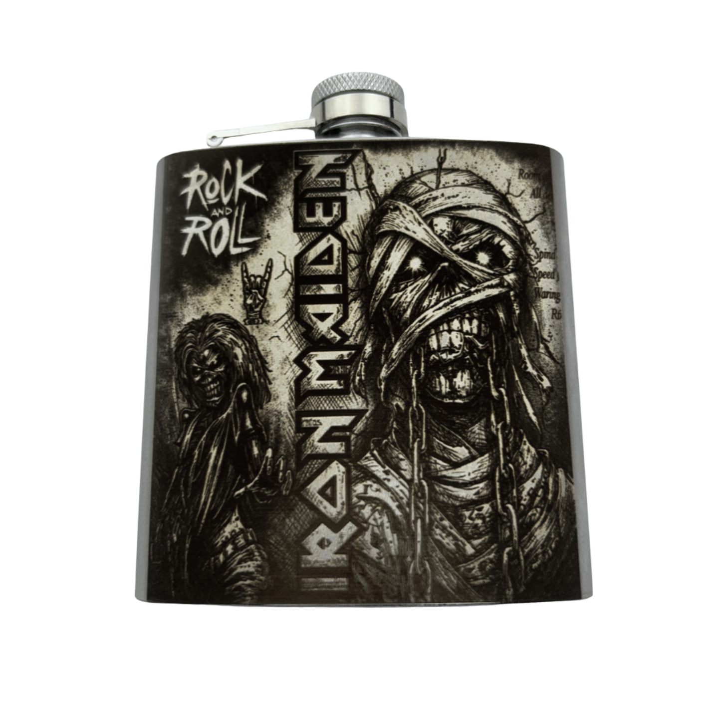 Cantil Iron Maiden | Rock and Roll | 169,8ml | Presente para Fãs de Heavy Metal