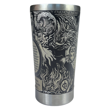 Copo Térmico Demon Slayer | Rengoku | Gravação a Laser 360° | 475ml | Presente para Fãs de Anime