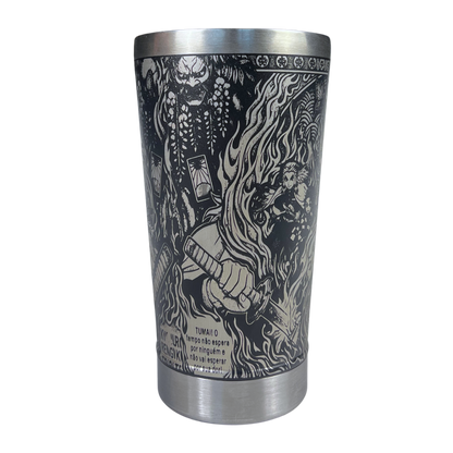 Copo Térmico Demon Slayer | Rengoku | Gravação a Laser 360° | 475ml | Presente para Fãs de Anime