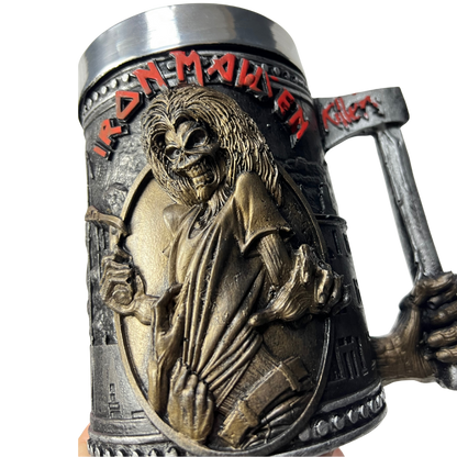 Caneca Artesanal Iron Maiden | Eddie The Head | Peça Única | Presente para Fãs de Metal