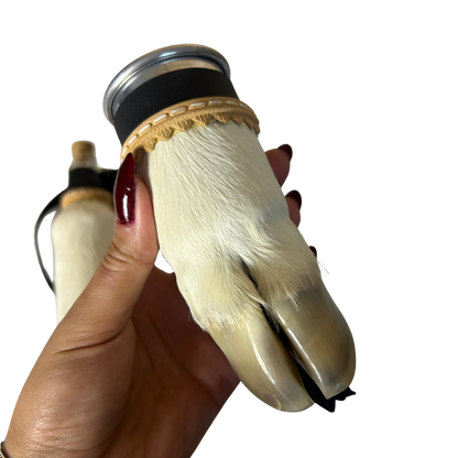 Kit Cantil + Copo Pata de Vaca | Tradição Gaúcha | Costura Dourada | Acabamento Premium