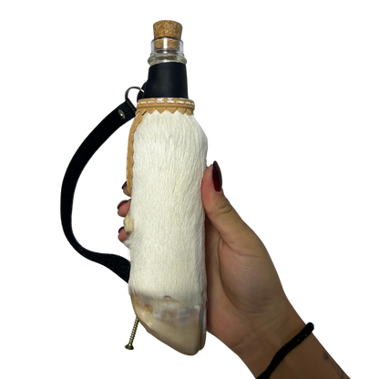 Kit Cantil + Copo Pata de Vaca | Tradição Gaúcha | Costura Dourada | Acabamento Premium