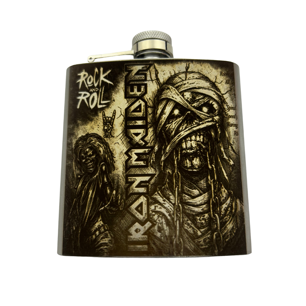 Cantil Iron Maiden | Rock and Roll | 169,8ml | Presente para Fãs de Heavy Metal