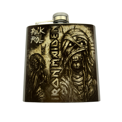 Cantil Iron Maiden | Rock and Roll | 169,8ml | Presente para Fãs de Heavy Metal