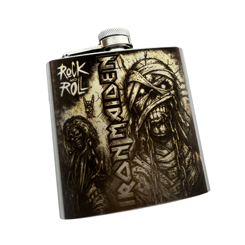 Cantil Iron Maiden | Rock and Roll | 169,8ml | Presente para Fãs de Heavy Metal