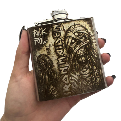 Cantil Iron Maiden | Rock and Roll | 169,8ml | Presente para Fãs de Heavy Metal