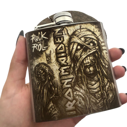 Cantil Iron Maiden | Rock and Roll | 169,8ml | Presente para Fãs de Heavy Metal