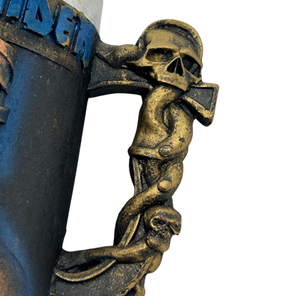 Caneca Iron Maiden Powerslave | Eddie Farão Egípcio | Alça Caveira | 500ml | Aço Inox