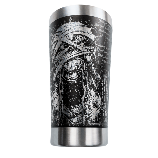 Copo Térmico Iron Maiden | Gravação a Laser 360° Permanente | 475ml | Presente para Fãs de Metal