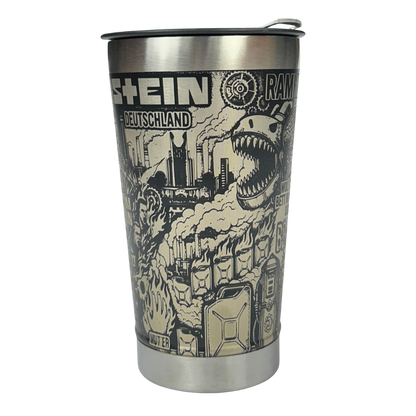 Copo Térmico Rammstein | Gravação a Laser 360° Permanente | 475ml | Presente para Fãs de Metal