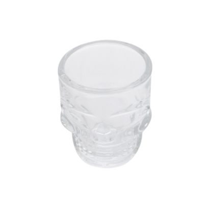 Kit 6 Mini Copos Dose Caveira de Vidro | Shot Glass 50ml | Presente para Apreciadores